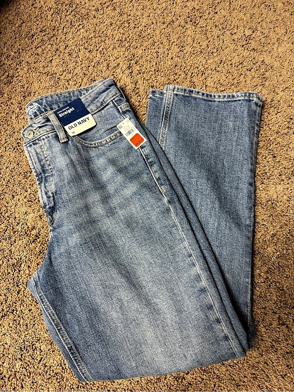 Old Navy Extra High-Waisted Straight Jeans